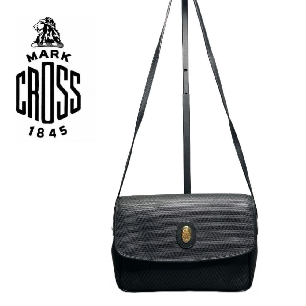 Mark Cross VINTAGE Crossbody or Shoulder Bag with Herringbone‎ Print